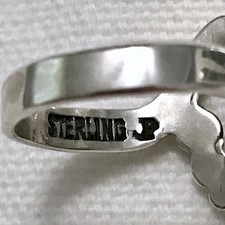 Vintage Sterling Silver Turquoise Ring Pacific Jewelry Co. Fred Harvey Era - Additional view 4