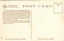 Postcard NM Santo Domingo Church Fred Harvey - Additional view 1