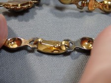 1930s Fred Harvey Era Pacific Jewelry JADE Vermeil Sterling Silver 19