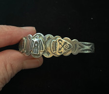 Vintage Fred Harvey Bracelet-Sterling-Thunderbird Design - Additional view 2