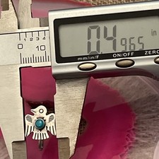 Native American Sterling Silver Fred Harvey Turquoise Thunderbird Earrings - Additional view 8