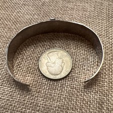 Fred Harvey Native American Thunderbird Arrows Stamped Sterling Silver Cuff - Additional view 9