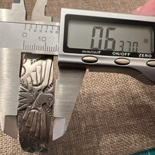Fred Harvey Native American Thunderbird Arrows Stamped Sterling Silver Cuff - Additional view 10