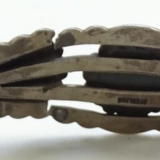 Harvey Era Navajo Orb & Satellite Sterling Cuff Bracelet AS-IS Repair/Wear 6.5