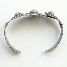 Harvey Era Navajo Orb & Satellite Sterling Cuff Bracelet AS-IS Repair/Wear 6.5