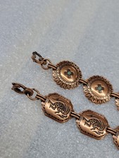 2 VTG Copper Southwestern Kokopelli Native American Bracelet Fred Harvey Era - Additional view 1