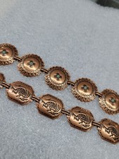 2 VTG Copper Southwestern Kokopelli Native American Bracelet Fred Harvey Era - Additional view 2