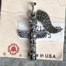 VTG Sterling Silver 925 Fred Harvey Southwest Native Style Totem Pole Grand Cany - Additional view 2