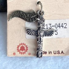 VTG Sterling Silver 925 Fred Harvey Southwest Native Style Totem Pole Grand Cany - Additional view 7