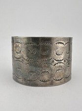 Vtg Navajo Fred Harvey Sterling Silver Stamped 1.75