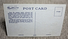 Postcard Fred Harvey Hotel and Restaurant Food Map USA Road Trip Linen - Additional view 1