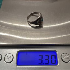 Vintage Early Bell Sterling Silver Turquoise Thunderbird Fred Harvey Ring Sz 5.5 - Additional view 13