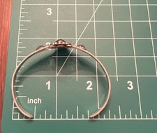 Fred Harvey Native American Sterling Petrified Wood Landscape Cuff Bracelet 6” - Additional view 9