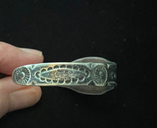 Vintage Fred Harvey Bracelet-Sterling-Rare Design-Great Turquoise - Additional view 2