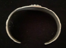 Vintage Fred Harvey Bracelet-Sterling-Rare Design-Great Turquoise - Additional view 4