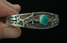 Vintage Fred Harvey Bracelet-Lovely Horse/Dog Design - Additional view 1