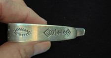Old Fred Harvey Sterling Bracelet-1930's Whirling Log Design - Additional view 3