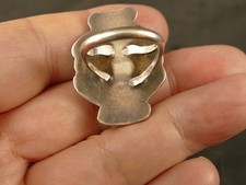 NAVAJO 22.5X14.5MM MOP INGOT SILVER RING 1940'S FRED HARVEY ERA TUCSON ESTATE - Additional view 5