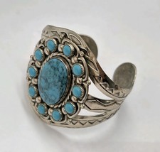 Bell Trading Post Fred Harvey Era Nickel Silver Cuff Bracelet - Additional view 1