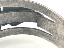 Sterling Silver PROJECT PIECE Fred Harvey Era Cuff Bracelet w Dragon Breath Ston - Additional view 9