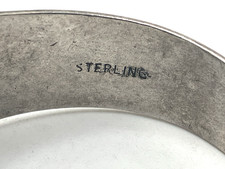 Sterling Silver PROJECT PIECE Fred Harvey Era Cuff Bracelet w Dragon Breath Ston - Additional view 10