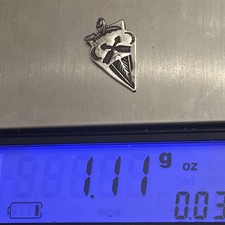 Early Native American Sterling Silver Fred Harvey Arrowhead Crossed Arrow Charm - Additional view 9