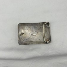Older Navajo Fred Harvey Silver Concho Belt Buckle - Additional view 6