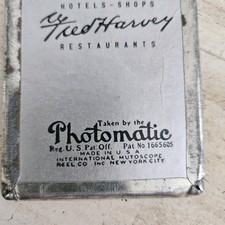 RARE 1930'S VINTAGE PRETTY WOMAN PHOTOMATIC MUTOSCOPE BOOTH PHOTO FRED HARVEY - Additional view 4