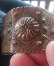 **OLD NATIVE AMERICAN NAVAJO FRED HARVEY ERA COPPER CUFF REALLY FINE!!*** - Additional view 3