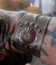 **OLD NATIVE AMERICAN NAVAJO FRED HARVEY ERA COPPER CUFF REALLY FINE!!*** - Additional view 7