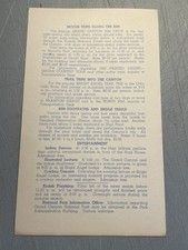 RARE Fred Harvey Bright Angel Lodge Coffee Shop Menu Grand Canyon Park AZ RR - Additional view 1