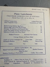 RARE Fred Harvey Bright Angel Lodge Coffee Shop Menu Grand Canyon Park AZ RR - Additional view 7