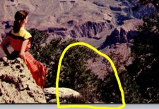 AZ Yaki Point Grand Canyon National Park Fred Harvey Vtg Postcard View 1950s - Additional view 1