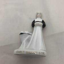 FRED HARVEY EARLY HARVEY GIRL Figurine Miniature Porcelain 3" Japan Vintage