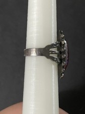 Fred Harvey Native American Dragons Breath Ring Sterling Silver 925 - Additional view 4