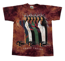 The Mountain Grand Canyon Native USA Fred Harvey '90s Tie Dye Vintage T-Shirt