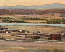 Kewa Pueblo of Santo Domingo NM Fred Harvey Rio Grande Native American Postcard - Additional view 1