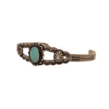 Vintage Bells Trading Post Fred Harvey Era Turquoise Cuff - Additional view 1