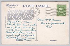 Vintage 1936 Fred Harvey Grand Canyon National Park Arizona AZ Postcard - Additional view 1