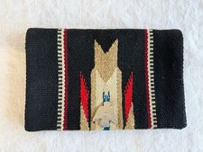 Vtg El Grandee Fred Harvey Chimayo wool woven clutch & accessories - Additional view 1