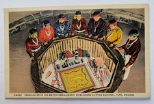Fred Harvey Snake Altar in Watchtower at Desert View Arizona AZ Postcard L1
