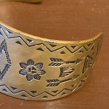 Vintage Native American Copper Fred Harvey Style THUNDERBIRD ARROW Cuff Bracelet - Additional view 7