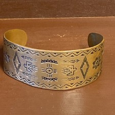 Vintage Native American Copper Fred Harvey Style THUNDERBIRD ARROW Cuff Bracelet - Additional view 8