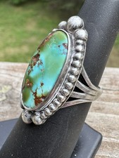 NATIVE AMERICAN NAVAJO ROYSTON TURQUOISE FRED HARVEY ERA RING BEAUTIFUL - Additional view 2