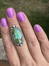 NATIVE AMERICAN NAVAJO ROYSTON TURQUOISE FRED HARVEY ERA RING BEAUTIFUL - Additional view 3