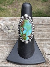 NATIVE AMERICAN NAVAJO ROYSTON TURQUOISE FRED HARVEY ERA RING BEAUTIFUL
