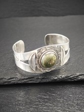 Native American Fred Harvey Era Cerillos Sterling Silver Cuff Bracelet - Additional view 9