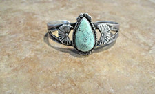 GEM OLD Fred Harvey Era Navajo Sterling Silver Turquoise