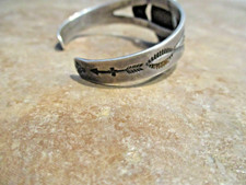 GEM OLD Fred Harvey Era Navajo Sterling Silver Turquoise