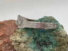 Vintage Signed Bobby Silver Fred Harvey Era Cuff Bracelet Concho Stamped #2 - Additional view 2